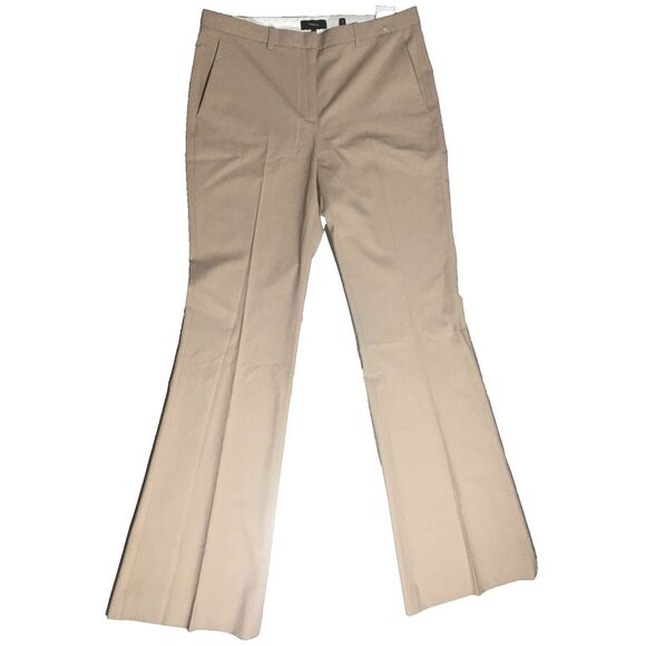 Theory Tan Flared Trousers - Picture 3 of 5
